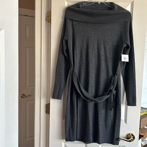 NWT Kate Hill Grey Sweater Dress